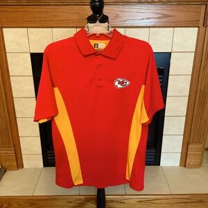 Kansas City Chiefs NFL Team Short Sleeve Polo, Men’s Sz M